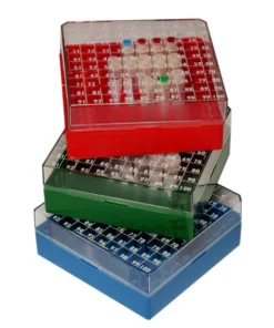 Kryogenické boxy polykarbonátové, LABSOLUTE®, 25 miestne, rôzne farby, 1 ks