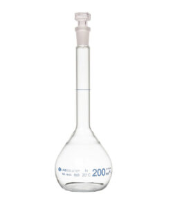 Banka odmerná, trieda A, sklenená zátka, rôzne objemy, LABSOLUTE, 1 ks