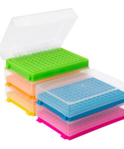 Stojan na 0,2 ml mikroskúmavky, PP, mix farieb, 96 miest, (bal. 5 ks), LABSOLUTE®