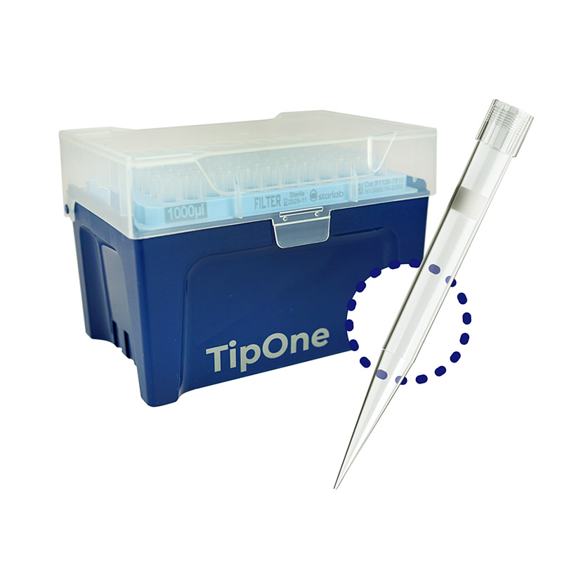 Pipetovacie špičky TipONE 1000 µl s filtrom, sterilné v stojančekoch, 10x96 ks