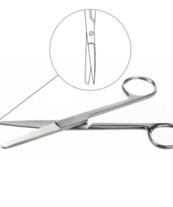 Laboratórne nožnice, nerezové, jeden tupý + jeden ostrý hrot, rôzne dĺžky, 1 ks