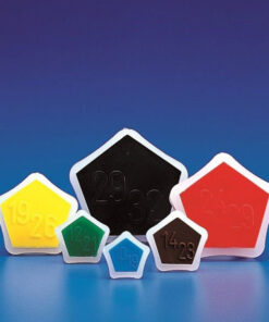 Zátka Pentagonal k odmernej banke, PE, rôzne NZ a rôzne farby, 1 ks