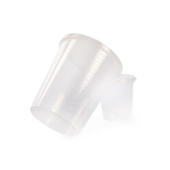 Odmerka kónická, graduovaná bez viečka, PP, rôzne objemy, 1 ks